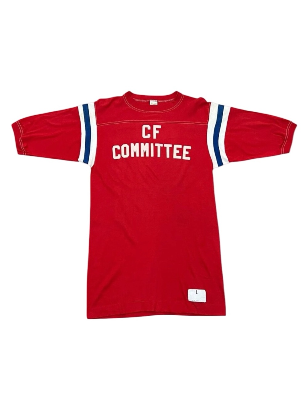 Men’s Vintage CF Committee “Butch” Single Stitch T Shirt Red 1970s USA